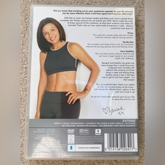 LOT/ BUNDLE OF 3 EXERCISE FITNESS DVD*FIT IN 15 TO 30 MINUTES*DAVINA MCCALL* - Picture 6 of 6